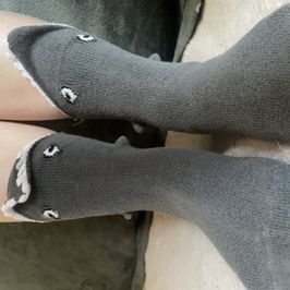 Grey Shark Socks