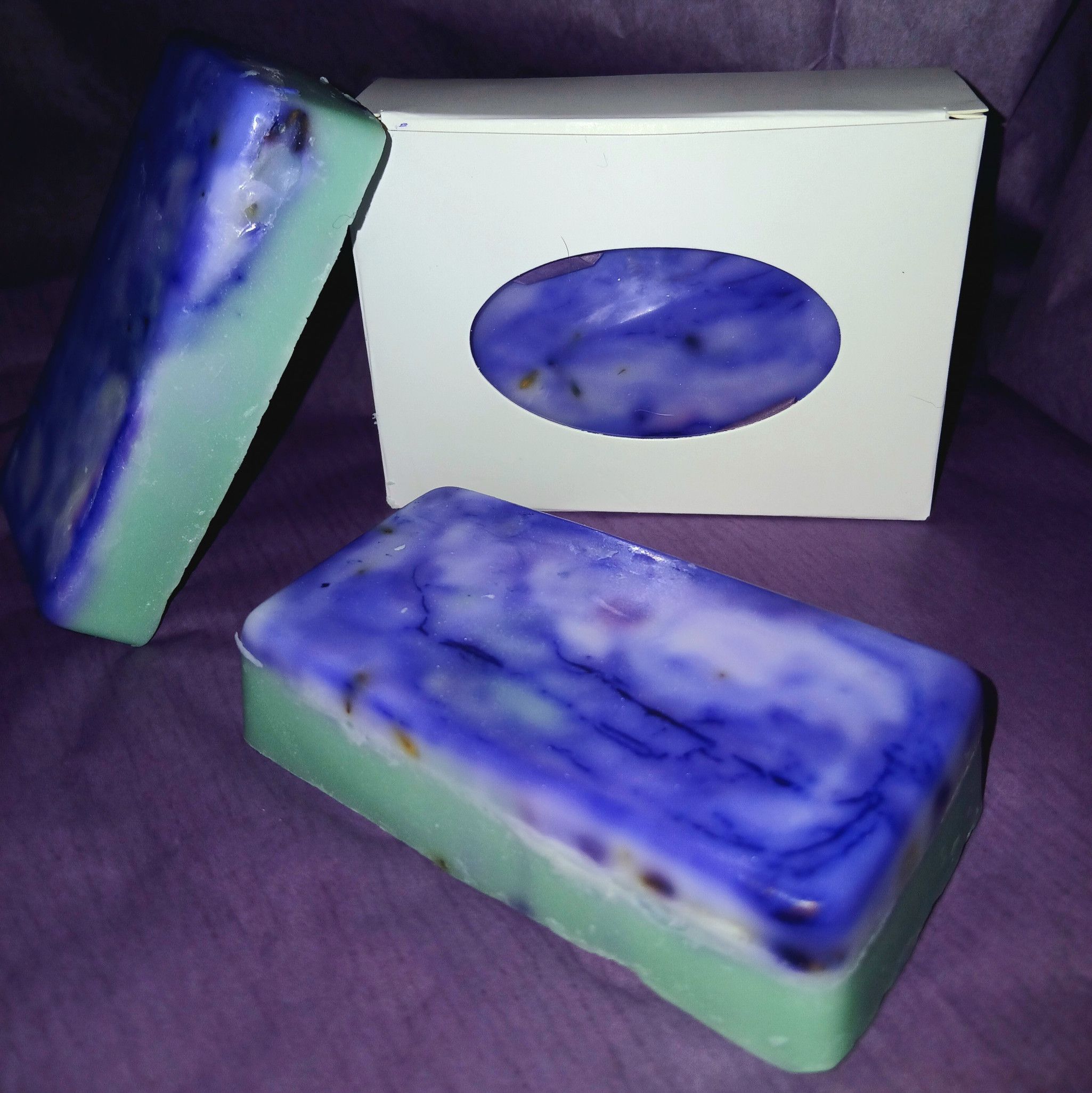 Handmade olive oil and goat milk soap Lavender