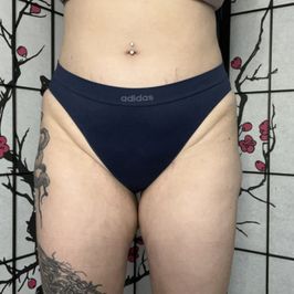 Navy Blue Adidas Bikini Cut Panties