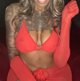 Red Sheer 4 piece lingerie set