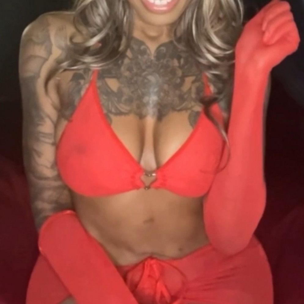 Red Sheer 4 piece lingerie set