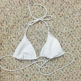 white bikini top!