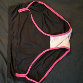 Bbw pink and black undies