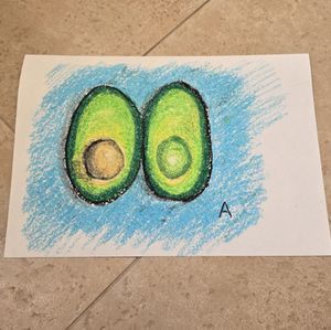 Oil pastel drawing