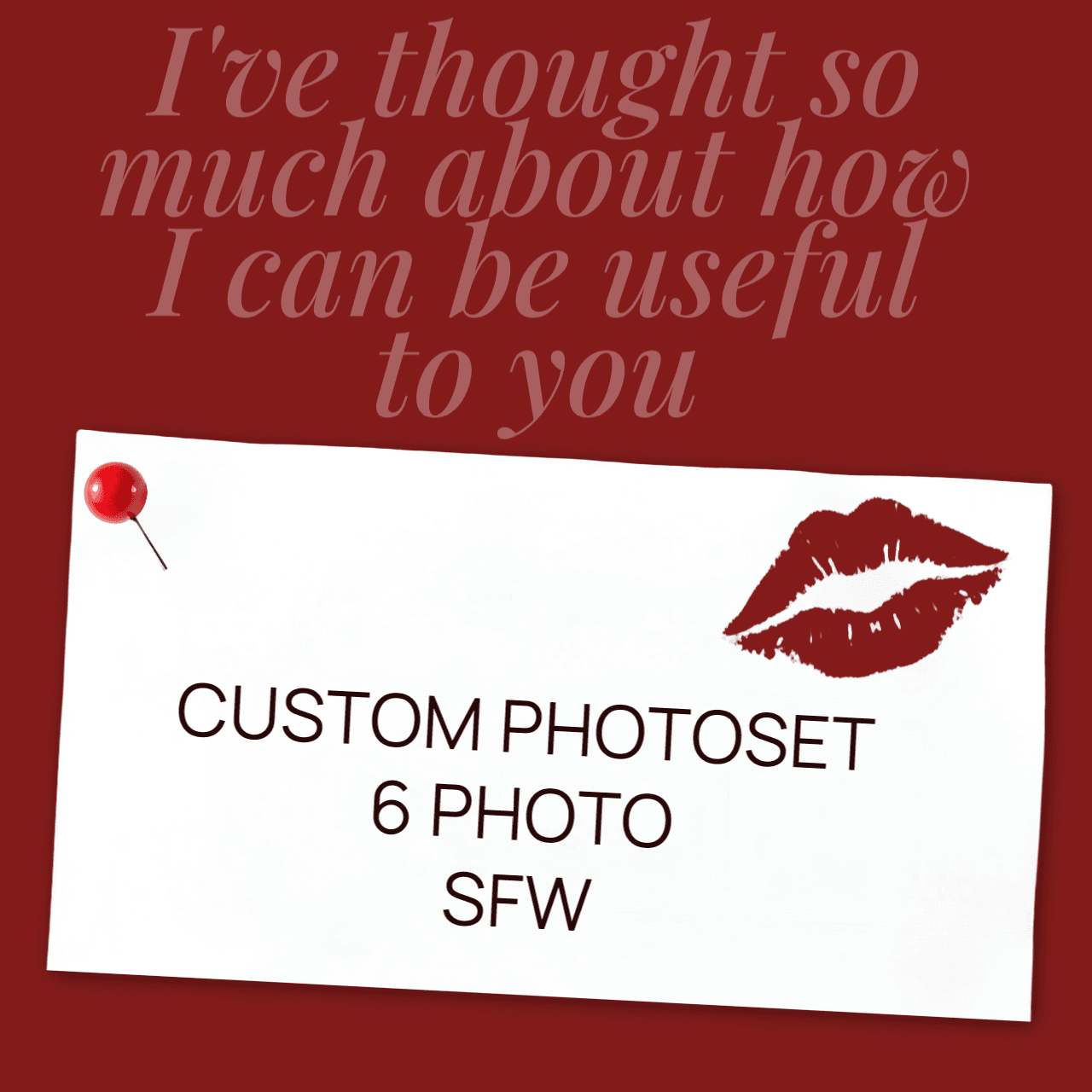 Custom Photoset 6 photo SFW