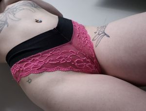 Hot pink and lacy
