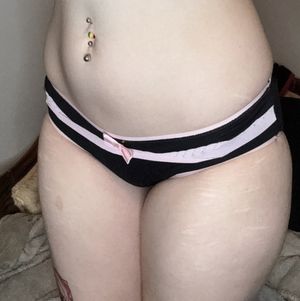 Black n Pink Frills Japanese Panty