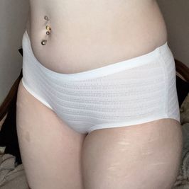 White Slighty See Through Japanese Panty