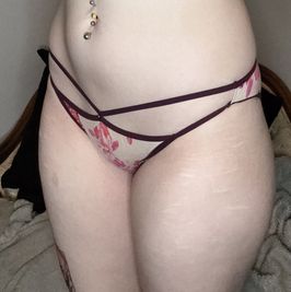 Nude Flower Print Panty