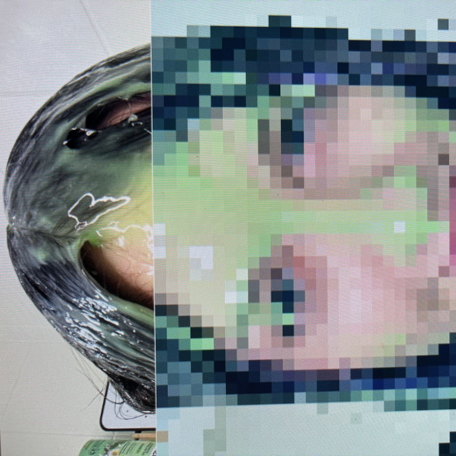 Slime dripping off head hair knees close ups 17 photos