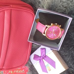 Juego de cartera y reloj