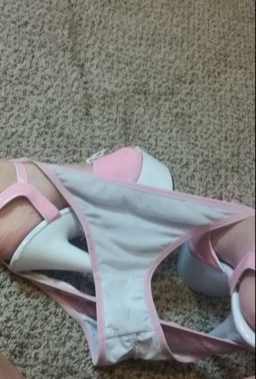 White and pink little panties