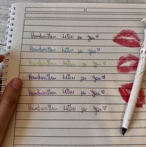 Handwritten love letter by me! Black ink