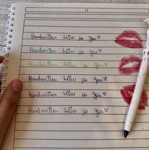 Handwritten love letter by me! Brown ink