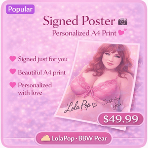 Signed Poster  Personalized A4 Print