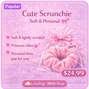 Cute Scrunchie  Soft  Personal