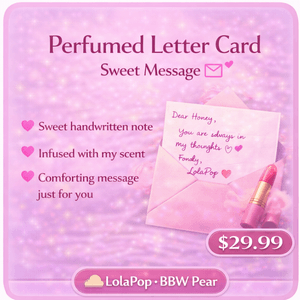 Perfumed Letter Card  Sweet Message