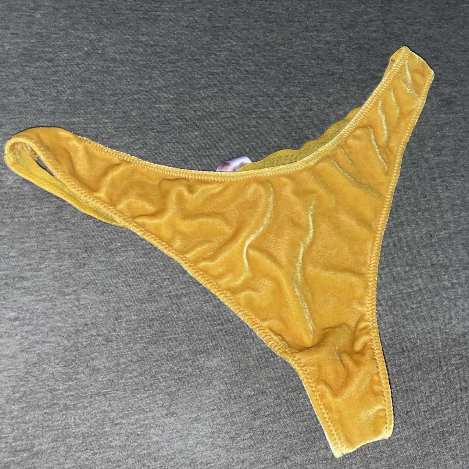 Yellow Velvet Panty