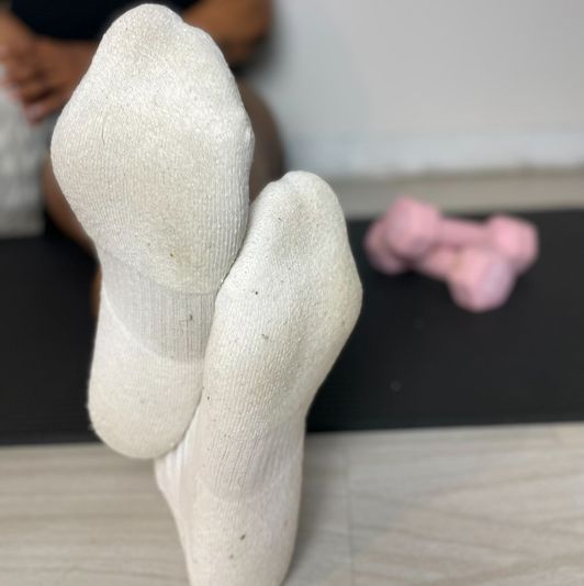 Sweaty gym socks
