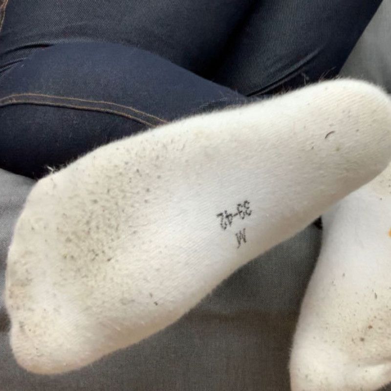 Dirty white socks