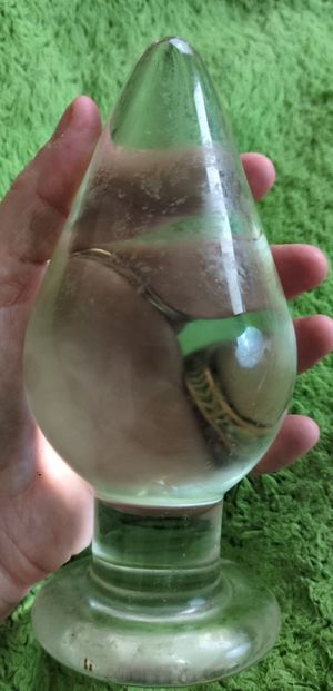 Huge Giantic Glass Butt Plug Anal Trainer