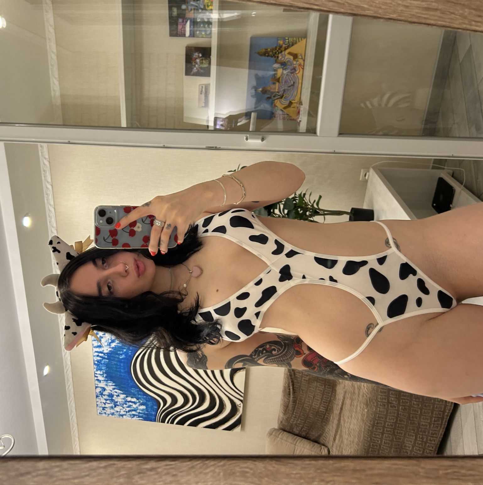 Cow print or nun print