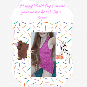 Capris Customizable Birthday Card
