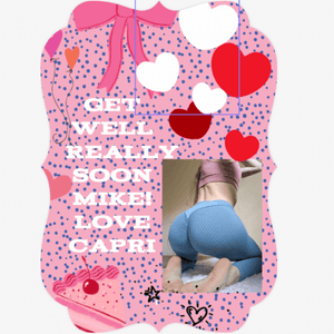 Capris Customizable Get Well Soon Card