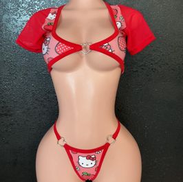 Red Hello Kitty Erotic Set