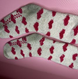 My Favorite Pink Heart Socks Loved Worn and Yours Forever