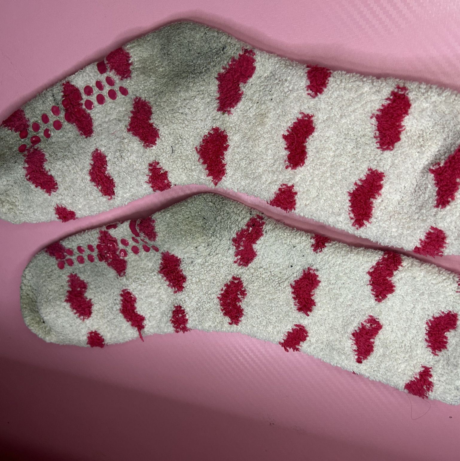 My Favorite Pink Heart Socks Loved Worn and Yours Forever