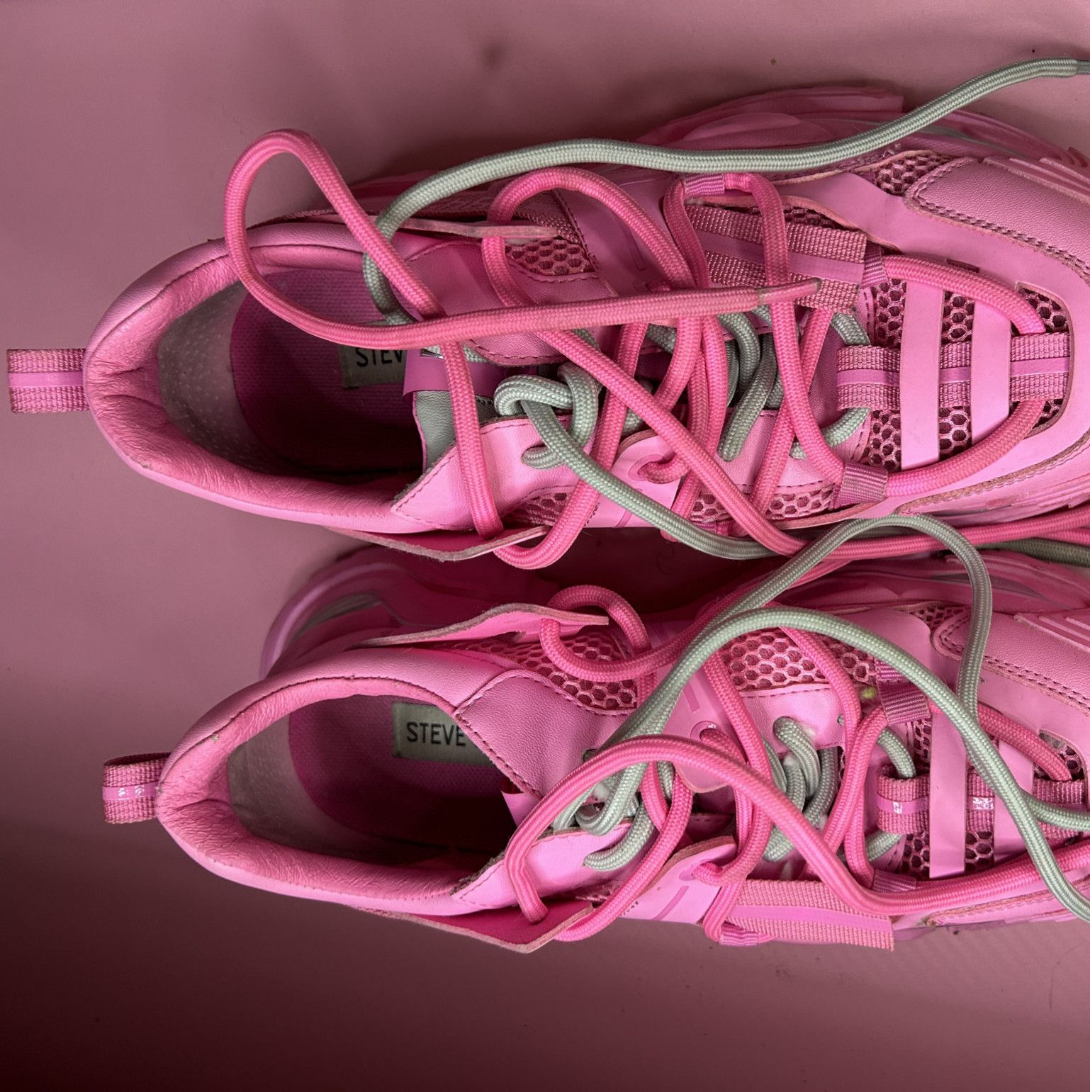 Well Worn Well Used and Dirty Pink Steve Maddens