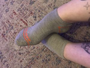 Grey sports socks