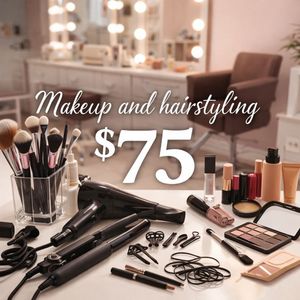 Makeup and hairstyle