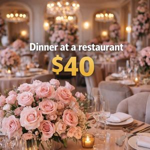 Dinner at a restaurant