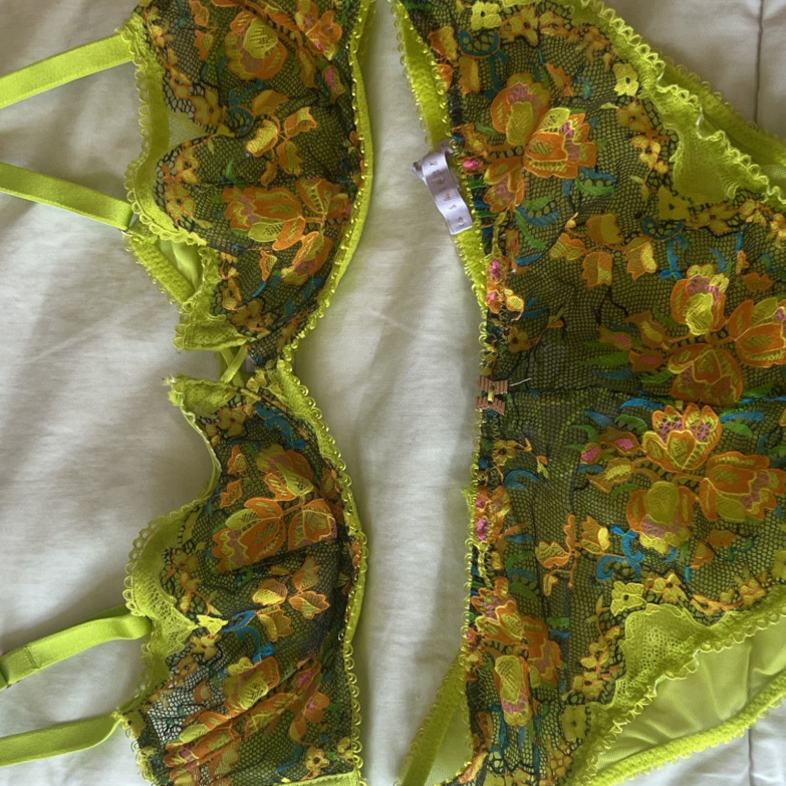 Worn Bra and Panty Set