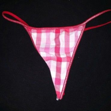 Plaid Thong Panties