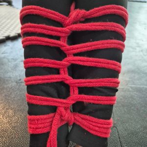 Red Shibari Rope  Personally Used in My First Shibari Class