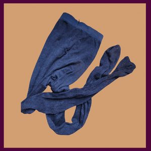 Thick blue tights