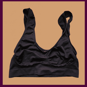 Black gym bra