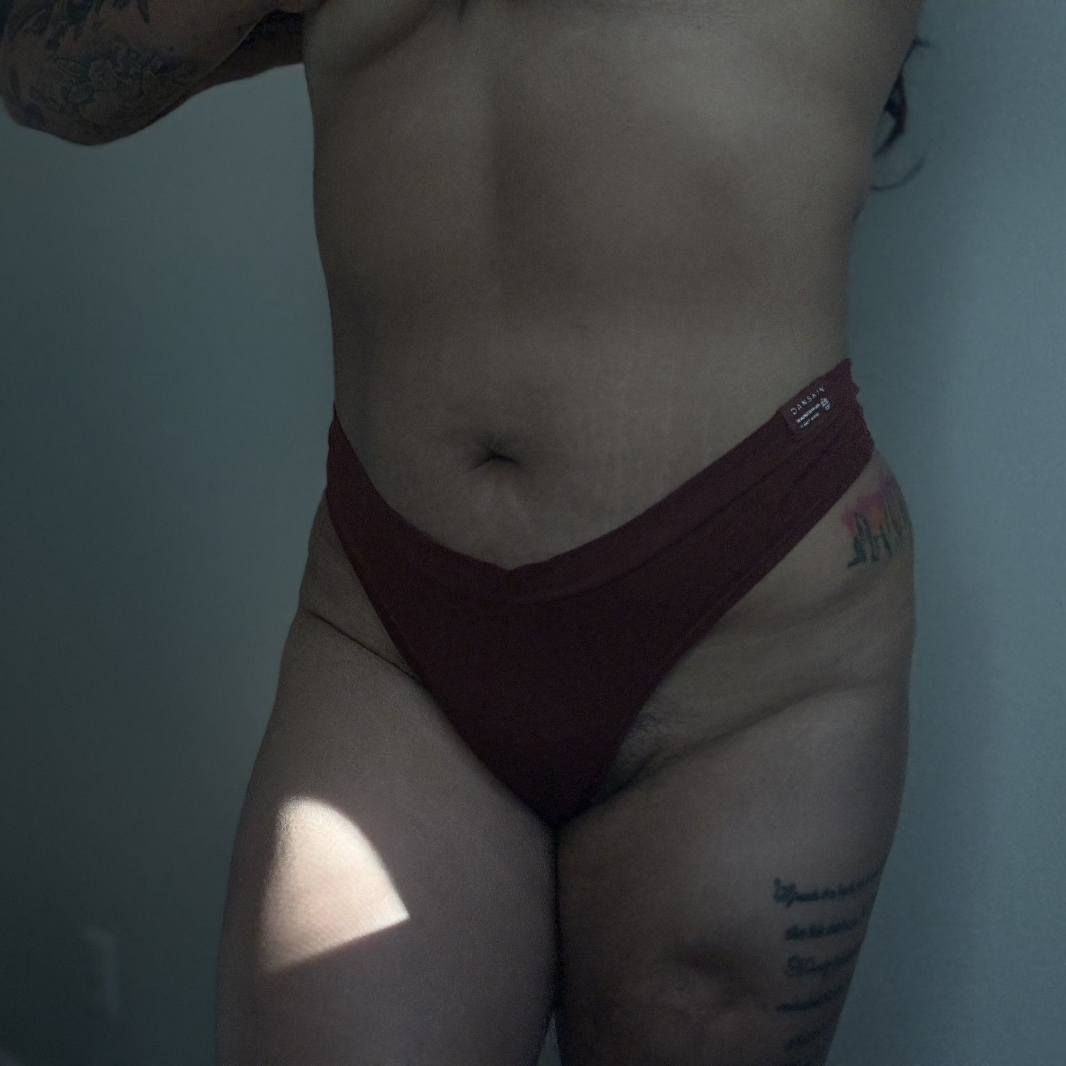 Worn Panties Burgundy Panties
