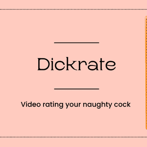 Dickrate video