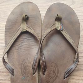 Rainbow Flip Flops