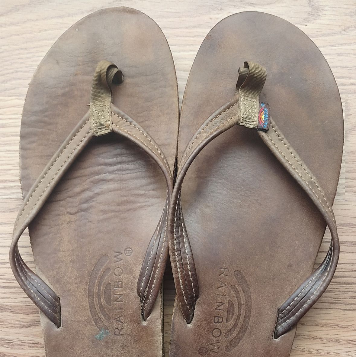 Rainbow Flip Flops