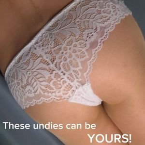 White lace panties