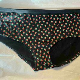Black Strawberry Cheeky Panties