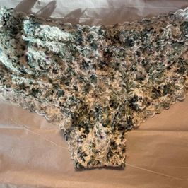 Mottled Green and White Cheeky Panties