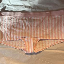 Pink Striped Boy Shorts
