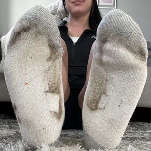 Dirty Worn 20KM Running Socks