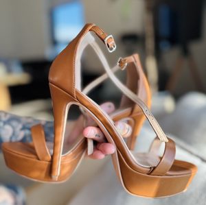 Worn and ready to play in heels